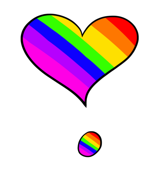 Rainbow Heart Exclamation